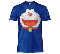 Doraemon - Camiseta de manga larga para hombre y mujer, unisex, unisex, de algodón, para adulto y niño, turquesa, XS
