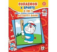 Doraemon & Sports: 3-IN-1 Puzzles + Drawing & Colouring + Stickers Activity Book