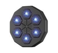 Doramier Máquina de Boxeo Musical - Entrenador de Boxeo Electrónico Inteligente Bluetooth Pared - Mejora la Coordinación Ojo-Mano y Alivia el Estrés con Sensor Bluetooth (E)
