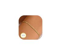 DORANA Pulsera de plata de ley 925 con cadena Figaro de 3 mm/5 mm para mujer, a prueba de decoloración, pulseras de plata para mujer, regalos de cumpleaños para el día de la madre, 3mm Thick, No es