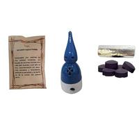 DoraZen Incensario Nazareno Azul&Blanco/incensarios religiosos/incensarios de Barro/incensarios Originales/incensario Semana Santa más 50 gr Gran Poder.