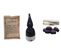 DoraZen Incensario Nazareno Negro&Blanco/incensarios religiosos/incensarios de Barro/incensarios Originales/incensario Semana Santa más 50 gr Gran Poder.