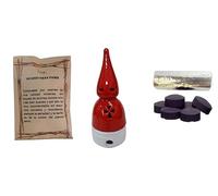 DoraZen Incensario Nazareno Rojo&Blanco/incensarios religiosos/incensarios de Barro/incensarios Originales/incensario Semana Santa más 50 gr Gran Poder.