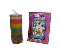 DORAZEN Velón Herbóreo 7 Orishas Africanos - Ritual Esotérico de Protección y Equilibrio Energético