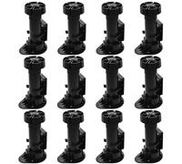 Dorccsi Patas Ajustables para gabinete, 12 Unidades, niveladores de plástico para gabinetes de 95 a 145 mm, Patas Ajustables para Muebles de sofá, sillón y Silla.