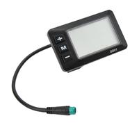 Dorccsi Velocímetro de bicicleta LCD impermeable enchufe odómetro de bicicleta control de botón computadora con cable de 7 pulgadas 36 V/48 V odómetro y velocímetro para manillar y computadora de 22.2