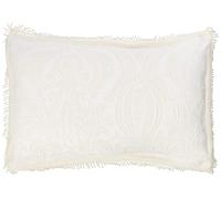 Dorchester Mafalda suave algodón portugués estilo decorativo almohada Sham, 50 x 75 cm, crema, 75 x 50 x 0.2 cm