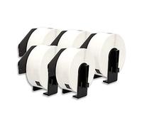 DOREE 5 Rollos DK-11201 Etiquetas de Direcciones, Compatibles con Brother DK-11201, 29 x 90 mm, Para impresoras de Etiquetas Brother QL-500,QL-550,QL-700,QL-800,QL-1050, QL-1100(400 etiquetas/rollo)