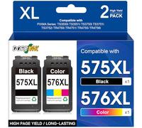 DOREINK PG-575XL CL-576XL - Cartucho de Repuesto para Canon 575 y 576 575XL y 576XL para Canon PIXMA TS3550i TS3551i TS3750i TR4750i TR4751i TR4755i TR4756i (Negro, Color)