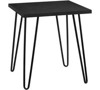 Dorel Home Mesa auxiliar en efecto de madera negro