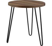 Dorel Home Mesa auxiliar en efecto de madera nogal