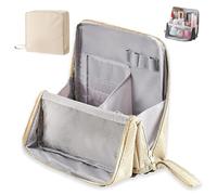 Doresty Makeup Bag, Doresty Large Capacity Waterproof Multifunctional Make Up Bags, with Compartments (White)