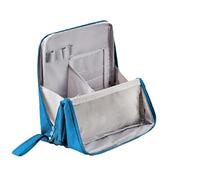 Doresty Makeup Bag, Doresty Standing Makeup Bag, Large Capacity, Waterproof Multipurpose Stand Up Toiletry Bags, for Women and Men, for Travel, Work and Daily Use (Blue)