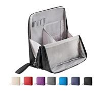 Doresty Makeup Bag, Standing Makeup Bag - Portable, Large Capacity, Travel Waterproof Organizer with Compartments for Women and Men(Black)