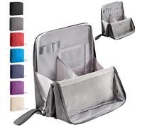 Doresty Makeup Bag, Standing Makeup Bag Portable, Large Capacity, with Compartments for Traveling, Waterproof Multi-Purpose Large Capacity Standings Makeups Bags (Gray)