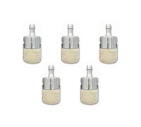 DORFEY 5 filtros de combustible for maquinaria de jardín de gasolina, motosierra y desbrozadora.