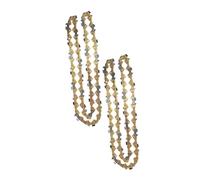 DORFEY Cadena de motosierra de 10 pulgadas con la barra de guía de reemplazo 3/8" Pitch LP .050" Gauge 40(2Pcs 10-inch Chain)