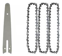 DORFEY Cadena de motosierra de 6 pulgadas, recargable, mini motosierra eléctrica, inalámbrica, herramientas de carpintería y jardinería, sierra eléctrica for madera.(6-inch Set6)