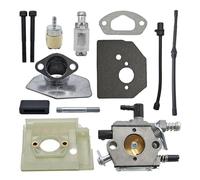 DORFEY Carburador compatible con motosierras chinas 4500, 5200, 5800 (45 cc, 52 cc, 58 cc). Incluye kit de filtro de aceite, manguera, junta, perno, adaptador y soporte.