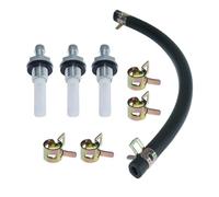 DORFEY Compatible con h-0-n-d-a GX110, GX120, GX160, GX200, GX240, GX270, GX340, GX390, motor 16955-ZE1-010, junta de tanque de gasolina, filtro, línea de combustible con kit de abrazadera.