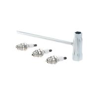 DORFEY Compatible con H-u-s-q=v-a-r-n-a, S-t-i-H=L, motor de 2 tiempos, desbrozadora, cortacésped, 3 bujías L7T con destornillador y llave for motosierra de 13 x 19 mm.