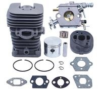 DORFEY Compatible con Partner 350 351 370 371 420 390 391, for motosierra Formula 5000, kit de junta de carburador de pistón de cilindro de 41 mm
