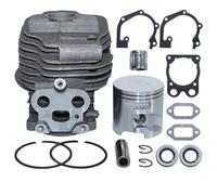 DORFEY Compatible con sierra de hormigón hus K750 K760, kit de cojinete y sello de aceite de junta de pistón de cilindro de 51 mm 506 38 61-71 581357401