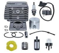 DORFEY Compatible con Sthil FS120 FS200 FS250 4134 020 1213 Piezas de herramientas de jardinería Motosierra Gasolina Kit de bobina de encendido de pistón de cilindro de 35 mm