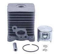 DORFEY Conjunto de cilindro de 33,5 mm apto for Homelite S25 ST155 ST175 ST185 ST285 ST385 ST485 2T 25 cc Kit de cilindro con conjunto de clips de pasador de anillo de pistón