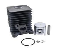 DORFEY Conjunto de cilindro de 33,5 mm compatible con Homelite S25, ST155, ST175, ST185, ST285, ST385, ST485, 2T, 25 cc, con conjunto de clips de pasador y anillo de pistón.