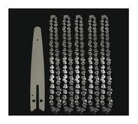 DORFEY Hoja de sierra de cadena de 8 pulgadas, barra guía de cadena de 1/4"P, sierra eléctrica de 45 nudos, 22 cuchillas, sierra de carga for cortar madera(8-inch Set5)
