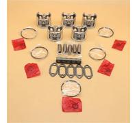 DORFEY Juego de 5 juntas de cojinete y anillos de pistón de 50 mm for H-u-s-q-v-a-r-n=a 268XP, 268K y 268, repuestos for motor de motosierra Special 266 y 266XP.