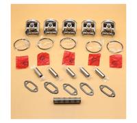DORFEY Juego de 5 juntas de cojinete y anillos de pistón de 50 mm for motosierra H-u-s-q-v-a-r-n=a 268XP, 268K, 268 Special, 266, 266XP, repuestos for motor.