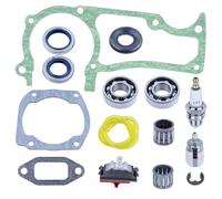 DORFEY Kit de 15 piezas for cilindro de motosierra H-u-s-q-v-a-r-n=a 362, 365, 371, 372 y 372XP. Junta de mufla, sello de aceite y cojinete de bolas del cigüeñal.
