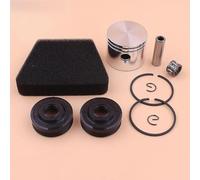 DORFEY Kit de anillos de pistón de 41,1 mm for Partner 350, 351, 352 y 370, filtro de aire, sello de aceite, cojinete de agujas y piezas del motor de motosierra.