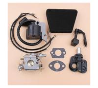 DORFEY Kit de bomba de aceite de bobina de encendido de carburador compatible con Partner 350 351 370 371 390 420 for piezas de motosierra Mcculloch Mac 335 435 436