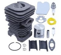 DORFEY Kit de cojinete de pistón de cilindro de 39 mm apto for motosierra h-u-s-q-v-a-r-n=a 240 236 235 236E 240E 545050417 Junta de silenciador de carburador Línea de filtro de aire y combustible