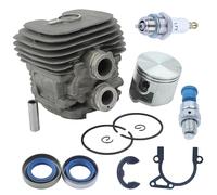 DORFEY Kit de junta de pistón de cilindro de 50 mm compatible con sierras de corte Sthil TS410 TS420 TS 410 420, válvula de descompresión de bujía 42380201202