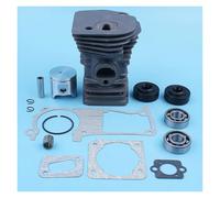 DORFEY Kit de junta de sello de cojinete de cigüeñal y pistón de cilindro de motosierra de 40 mm, compatible con H-u-s-q-v-a-r-n=a 340 345 E, repuesto for herramientas de jardín.