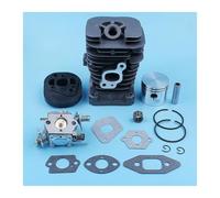 DORFEY Kit de juntas de carburador de pistón de cilindro compatible con Partner 350, 351, 370, 371, 420, 390 y 391 for motosierra Fórmula 5000 de 41 mm con revestimiento Nikasil.