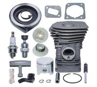 DORFEY Kit de pistón de cilindro de 42 mm apto for h-u-s-q-v-a-r-n=a 340 345 J-0-n-s-e-r-e-d 2141 2145 Piezas de motosierra Polea de retroceso Resorte de retroceso Bomba de aceite
