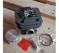 DORFEY Kit de pistón de cilindro Om965 (48 mm) apto for motosierras Oleo-mac 965 for ensamblaje de cilindros for ensamblaje de clips de pasador de anillo Kolben