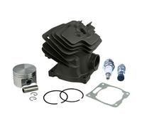 DORFEY Kit de pistón y cilindro de 52 mm for la parte superior del motor de motosierras SthiL MS382, MS382C y MS 382. Incluye bujía y válvula de descompresión. Pieza de repuesto.