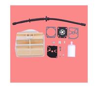DORFEY Kit de reparación de carburador compatible con H-u-s-q=v-a-r-n-a 445, 445E, 450 y 450E, repuesto de motosierra, filtro de aire y combustible.