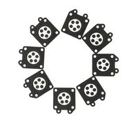 DORFEY Lote de 10 unidades de juntas de diafragma dosificadoras for carburador, almohadillas de membrana, kit de reparación for motosierra wal bro 95-526-9-8 (2500/3800/4500/5200/5800).