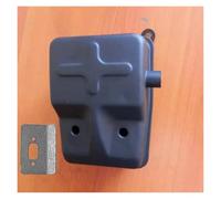 DORFEY Silenciador y junta TL43 for desbrozadora Mi-tsu-bi-shi TL52 TB43 TB52 TU52 43 cc 52 cc 430, silenciador de escape, recortadora, silenciador, barrena, fresadora(EXHAUST ON RIGHT)