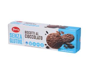 Doria Biscotti al Cioccolato Senza Glutine, 4 Confezioni da 3 Biscotti