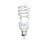 DoRight 10.0 26W Reptil Compacto UVA Lámpara UVB, E27 Animales Lámpara Fluorescente, AC 220-240V Lámpara UVB para Lagartija Camaleón Gecko Leopardo Vivarium Tanque de Tortuga 1 Pieza