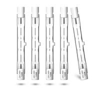 DoRight 120W Lámparas Halógenas R7S 78mm Regulable Blanco Cálido 2800K R7s Halógena Lineal para Iluminación del Paisaje, Lámpara de Pared, Luz de Trabajo de Seguridad AC 220V (Paquete de 5)