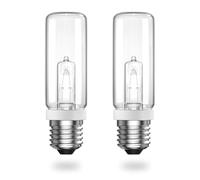 DoRight 200W Bombilla Tubular E27 Halogeno Blanco Cálido 2800K Regulable 2820LM Lampara Halogena E27 para Estudio, Oficina, Salón, Dormitorio, AC220-240V (Paquete de 2)